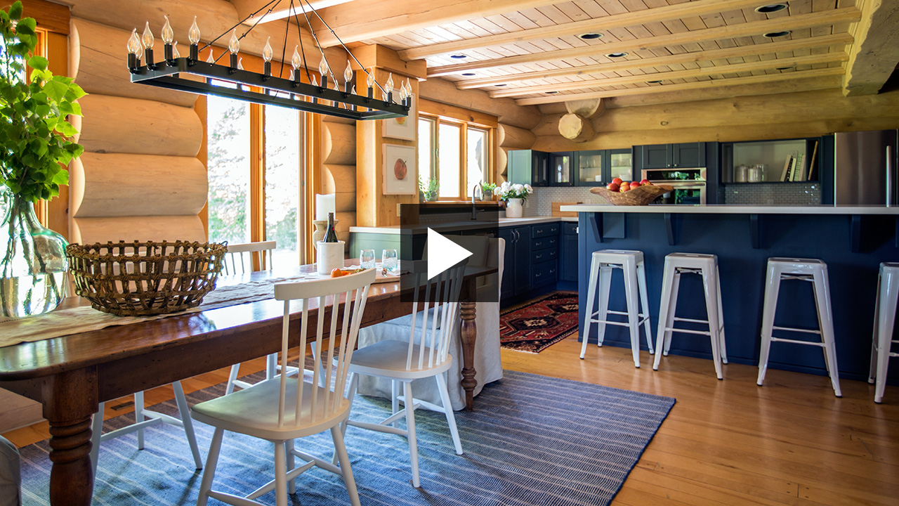 House & Home - Makeover: An '80s Log Cabin Gets A Fresh New Look