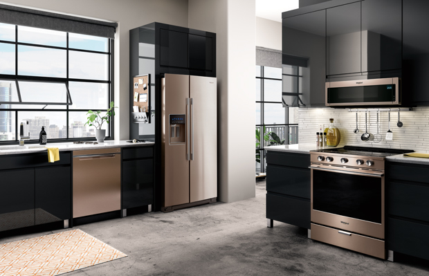 9 Black Modern Kitchen Design Whirlpool Sunset Bronze Liances 9 Black Modern Kitchen Design Whirlpool Sunset Bronze Liances Sidebyside