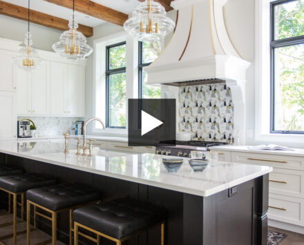 A modern monochromatic makeover with a black and white palette.