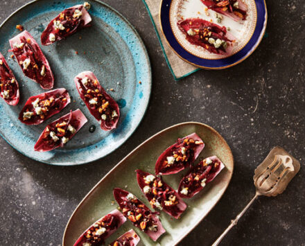 Beet and Pecan Endive Boats