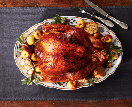 Parsley, Sage, Rosemary and Thyme–Brined Roast Turkey