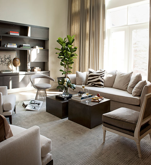Nam Dang-Mitchell's design of a living room that mixes modern and traditional.