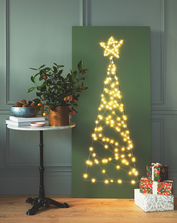 Alternative Christmas tree with lights