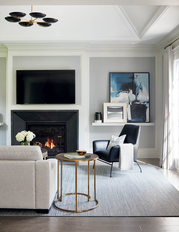 2018 Princess Margaret Home family room with neutral palette.