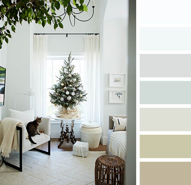 Holiday color palette - winter white
