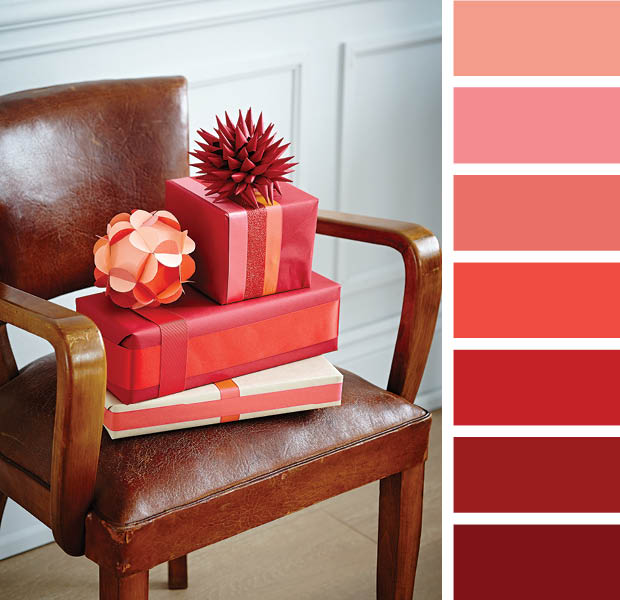 Holiday color palette - red