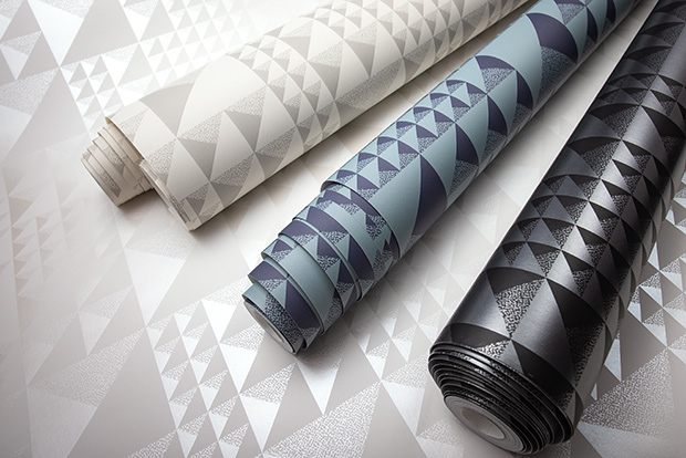 Pyramids Wallpaper by Florence Broadhurst for York Wallcoverings.