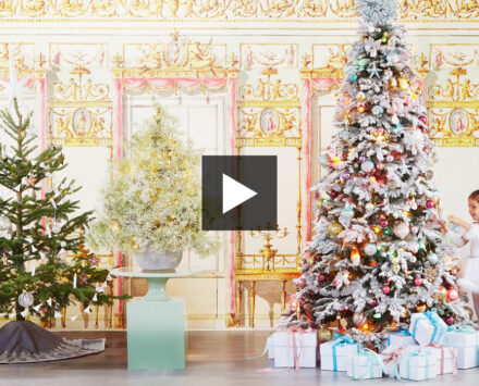 Christmas tree decorating