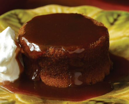 Orange-Cranberry Sticky Toffee Puddings