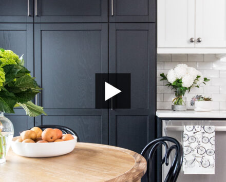small black and white kitchen makeover