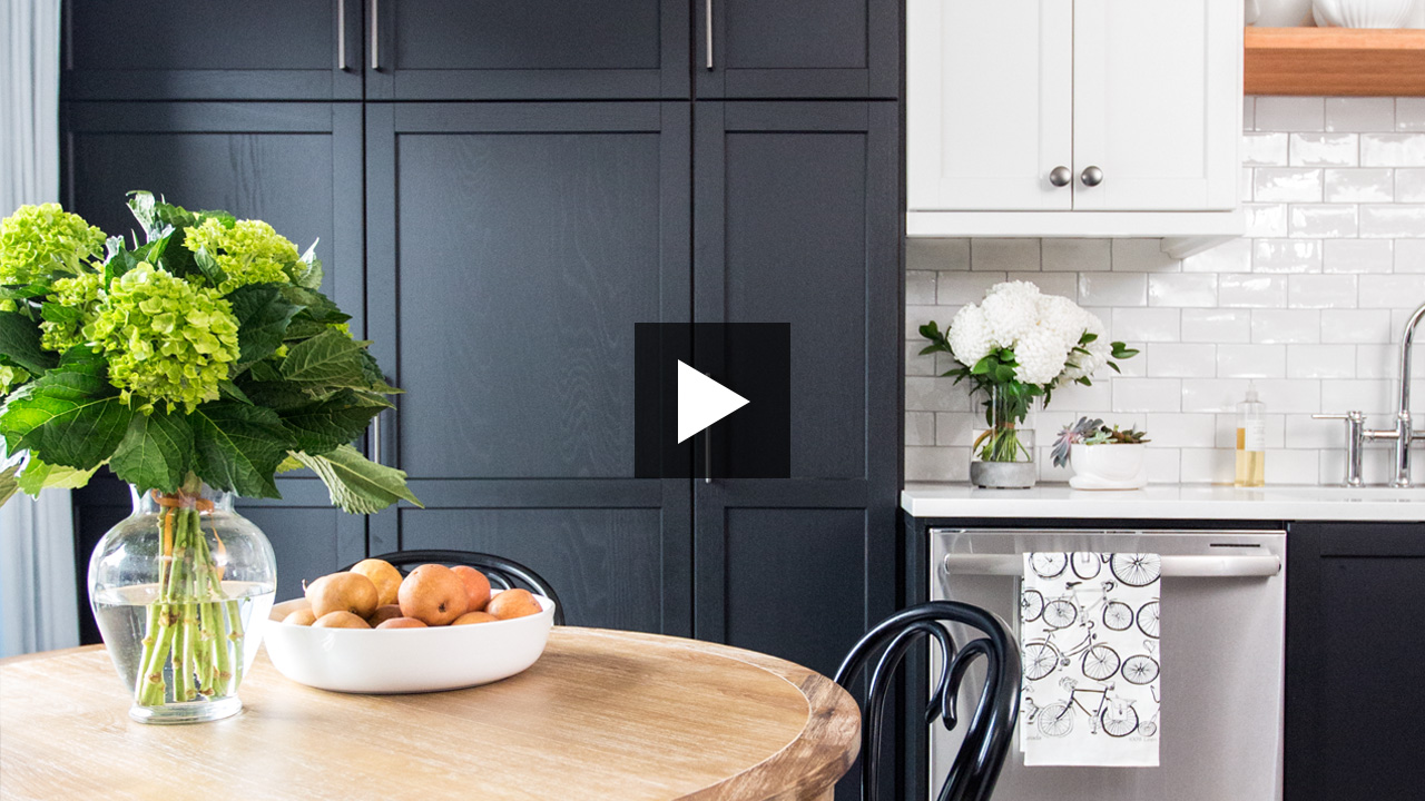 A Small Black And White Kitchen Makeover With Timeless Style House Home