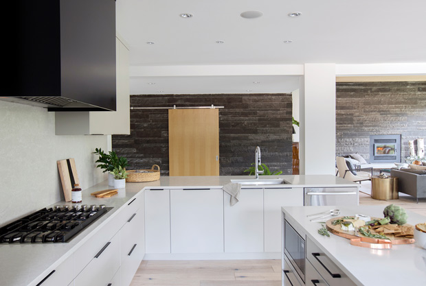 Ami McKay Whistler family home open-concept kitchen