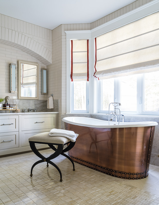 Beautiful bathrooms with copper tub