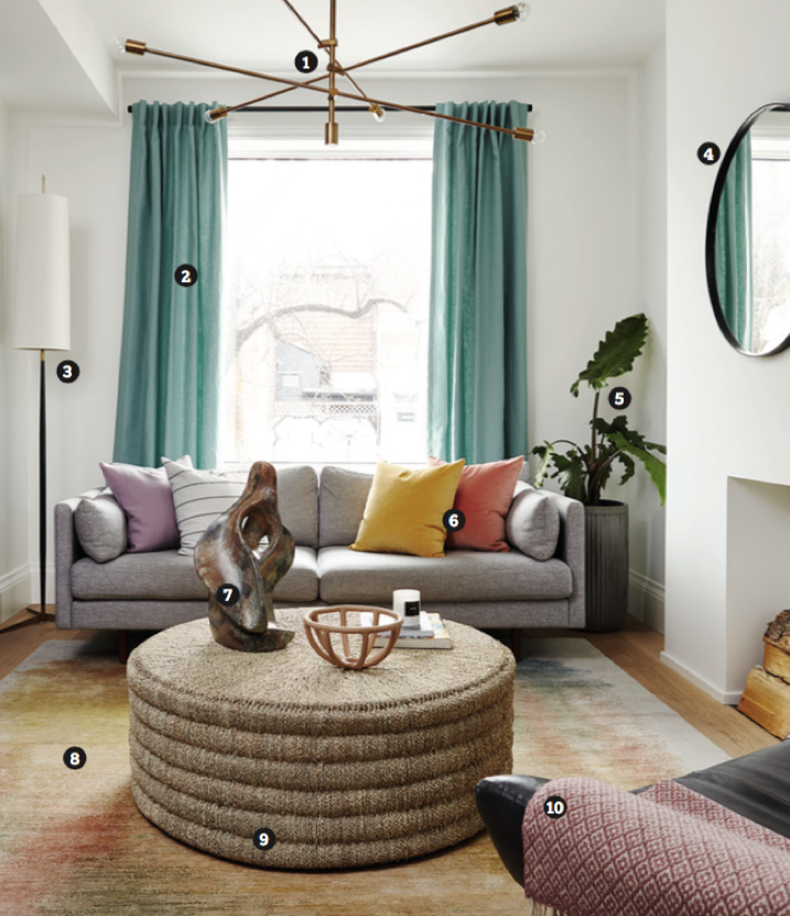 10 easy ways to update your space - colorful living room