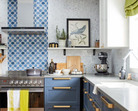 Kitchen of the month blue and white kitchen