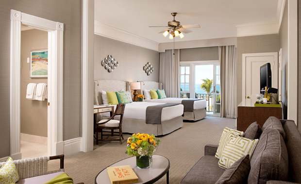 Hotel del Coronado serene room with ocean views