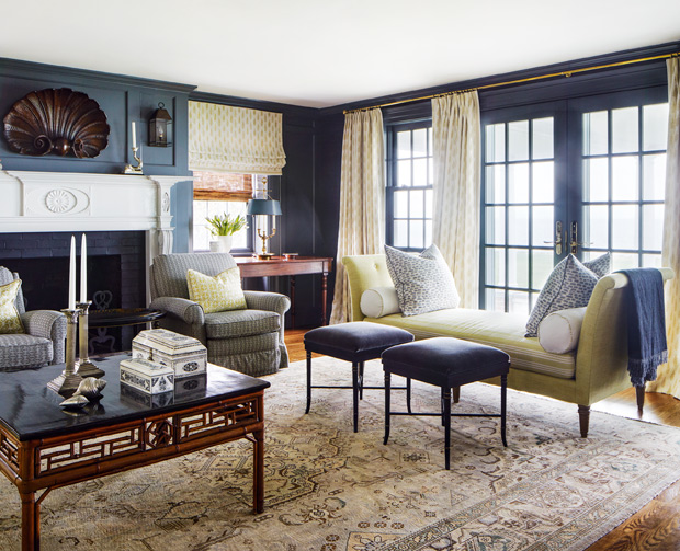 Tommy Smythe colonial revival moody sitting room