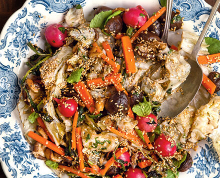 Quick Charred Cabbage Salad