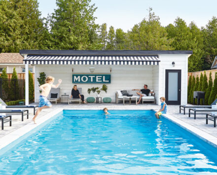 Cottage pool Muskoka