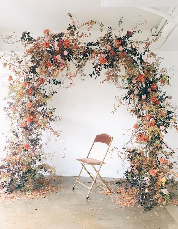 @thisisfromtheground floral arch