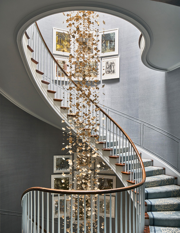 Kips Bay Show House Brian Gluckstein stairwell