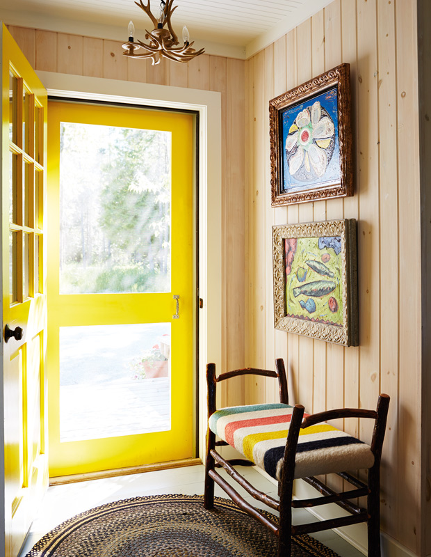 Lynda Reeves on creating a dreamy lakeside cottage bright yellow doors