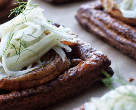 Jackie Kai Ellis' Caramelized Onion and Fennel Tart