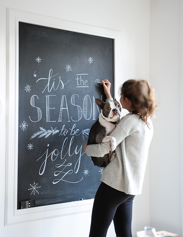 kitchens dressed up for the holidays chalkboard sign