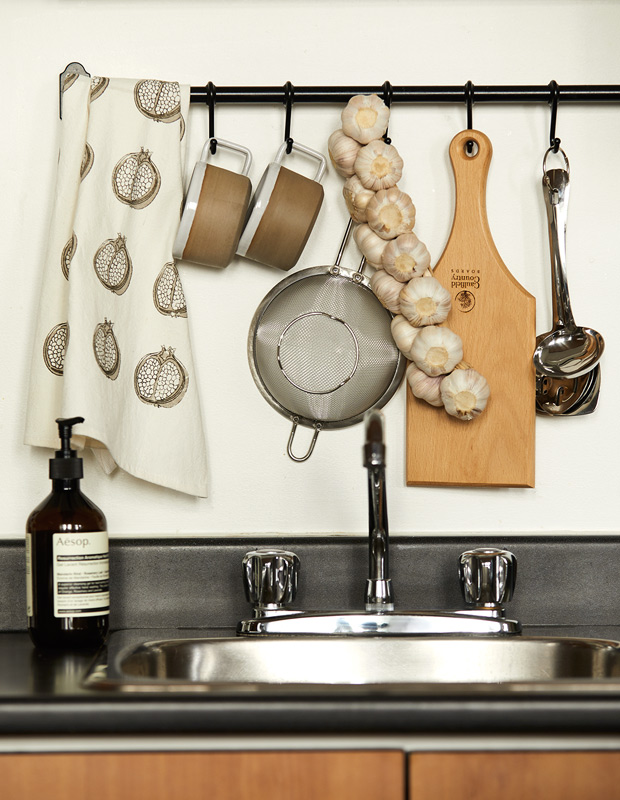 fall organization tips hanging storage in the kitchen