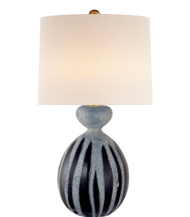 gannet table lamp in drizzled cobalt from cocoon furnishings