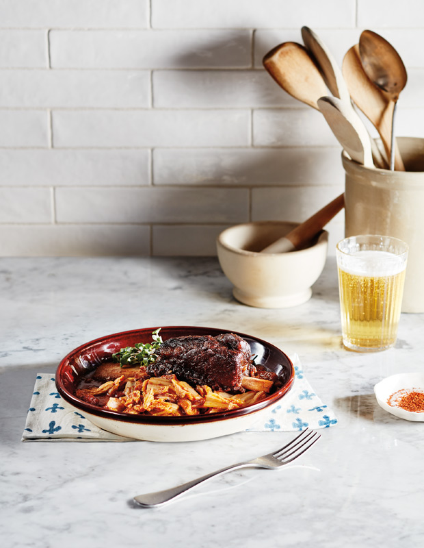 one pot/pan meals kimchi-braised short ribs