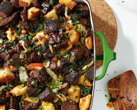 spinach and pumpernickel stuffing