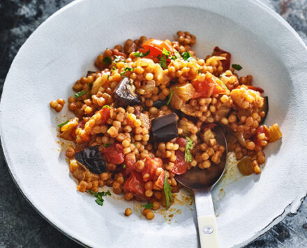 Cinnamony Smoky Eggplant P’titim