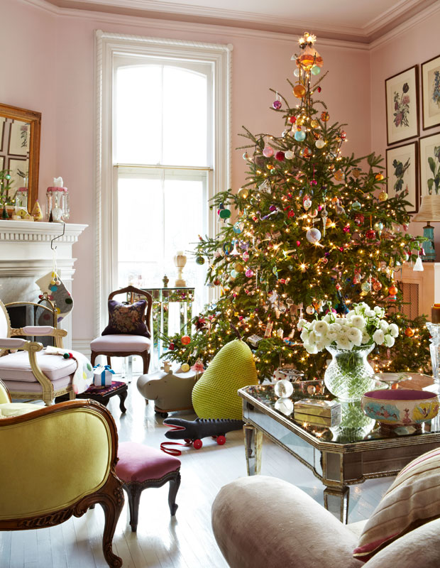 11 Christmas Trees Inspiring House Home Editors - Vintage Home Interior Christmas Decorations