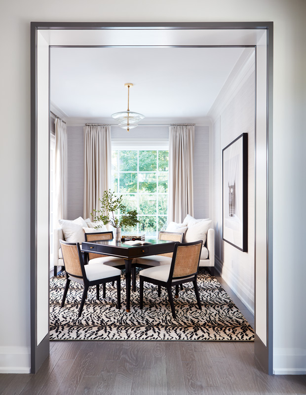 2019 Princess Margaret Showhome home office with a tiger-print rug