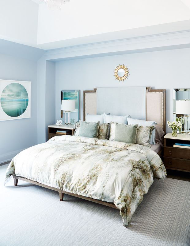 2019 Princess Margaret Showhome principal bedroom with a cool-toned palette