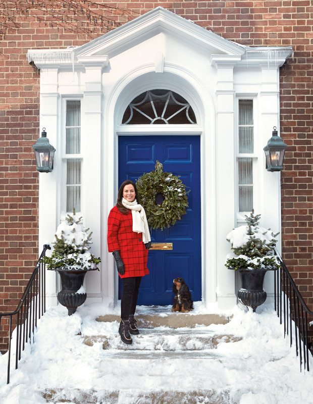 designer holiday doors Anne Hepfer