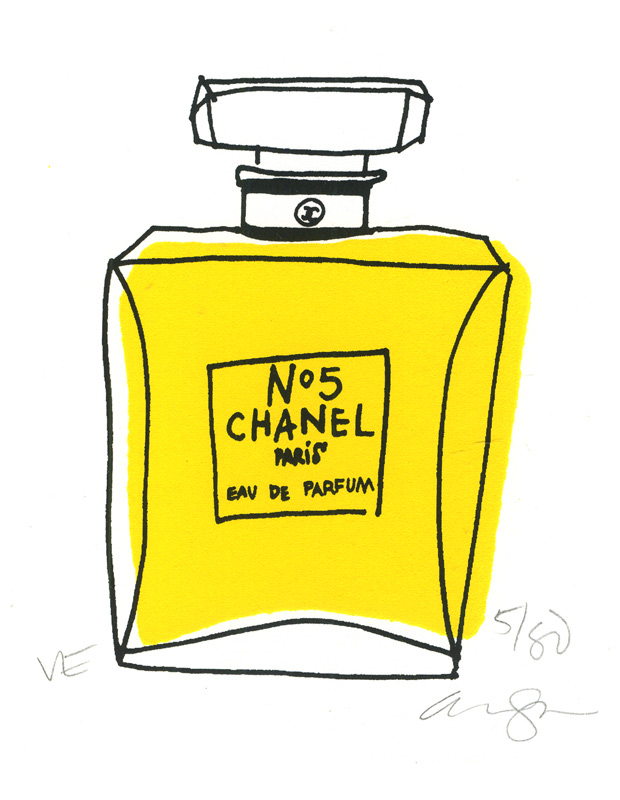 Chanel Number 5 painting