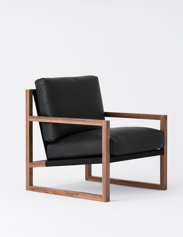 chiara lounge chair in leather through EQ3
