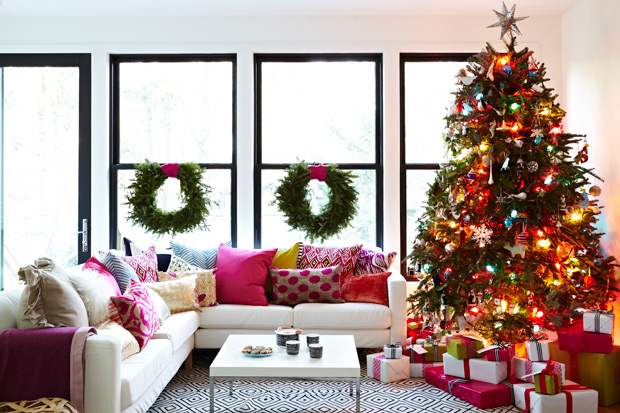 Beige URBNLIVING Christmas Velvet Tree Skirt Floor Base Cover Decor Mat Home Ornament