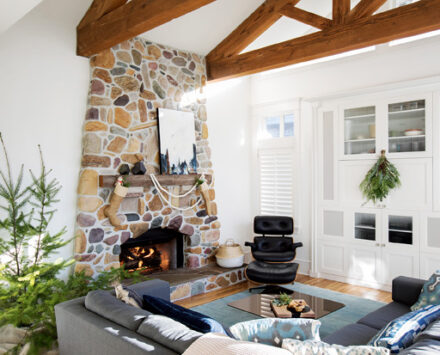 holiday home with greenery