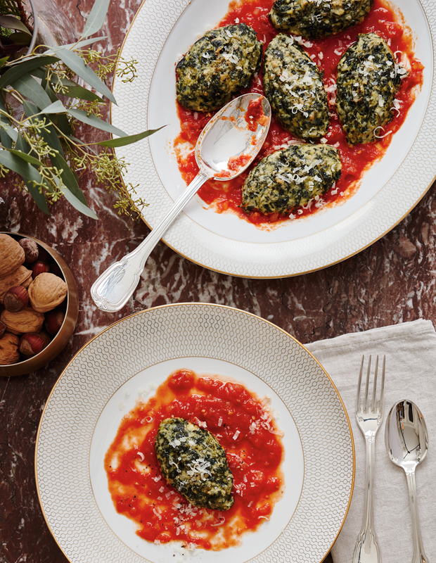 Italian Christmas Feast Spinach & Ricotta Gnudi
