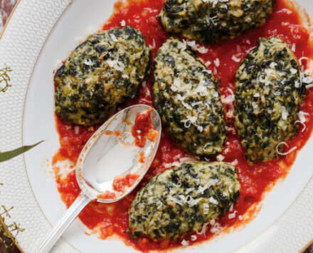 Italian Christmas Feast Spinach & Ricotta Gnudi
