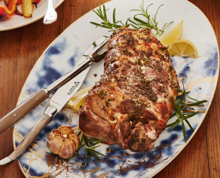 Italian Christmas Feast Rosemary-Roasted Leg Of Lamb