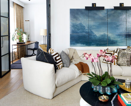 Luke Havekes apartment with living room