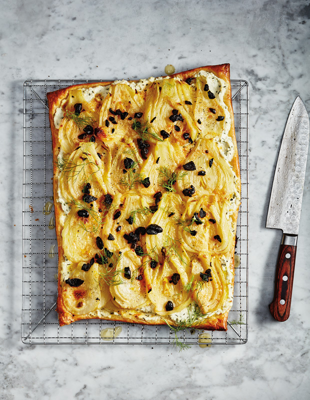 vegetarian recipes olive and fennel tart