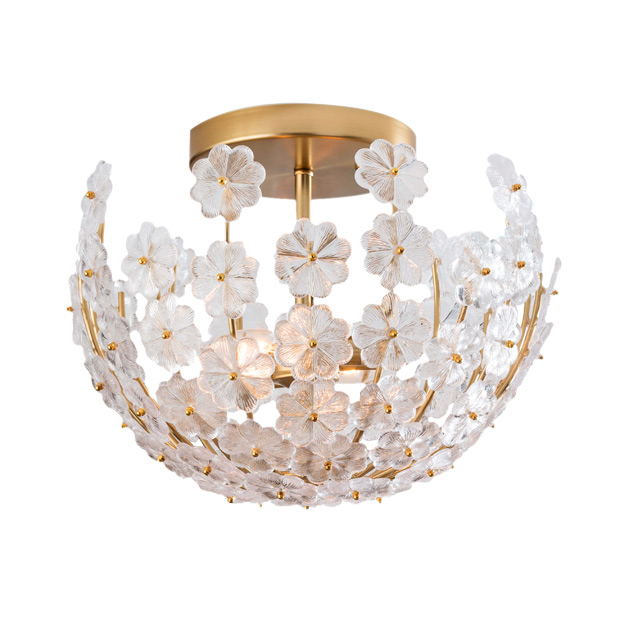 statement lighting with delicate flower detailing