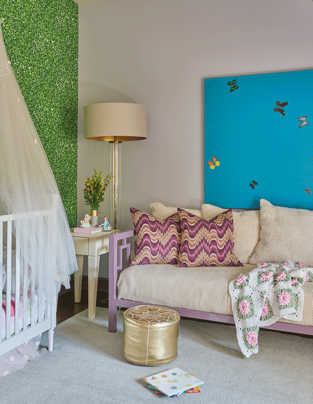 kids' bedroom makeover bright nursery with jewel tones