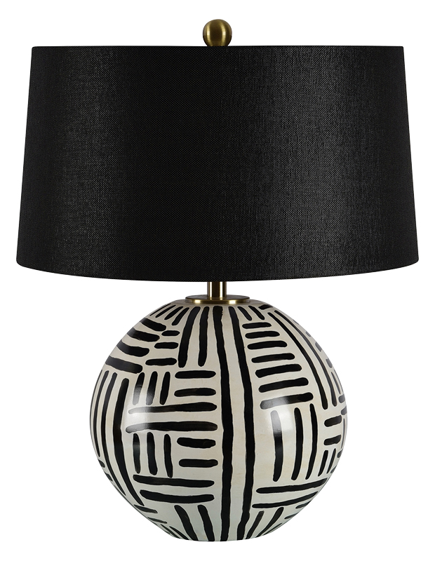 uteki painted table lamp