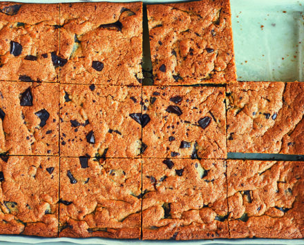 Sheet pan chocolate chip cookies